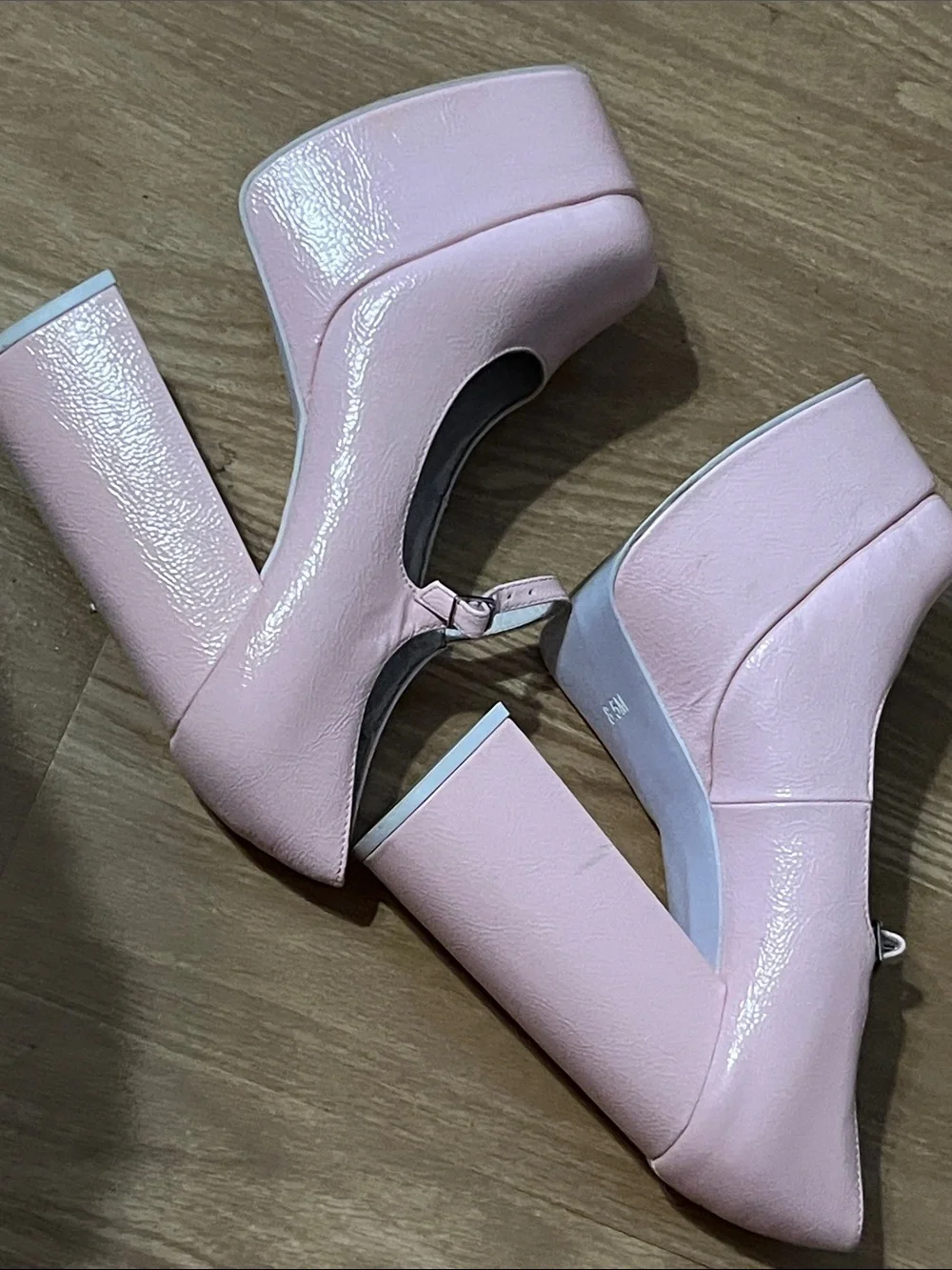 Jeffrey Campbell Light Pink Platform Mary Jane Pumps
